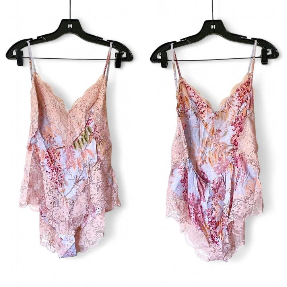 Coquette Zimmermann Botanica Teddy Bodysuit Milettia Floral Lace NWT US 10 /AU 3